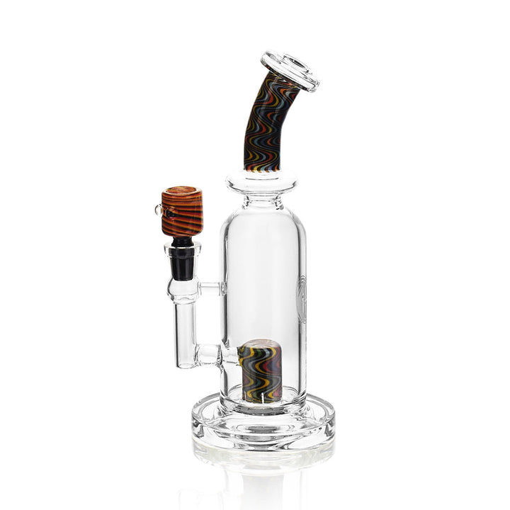 High Society | Centauri Premium Wig Wag Hybrid Pipe (Black Rainbow) - Headshop.com