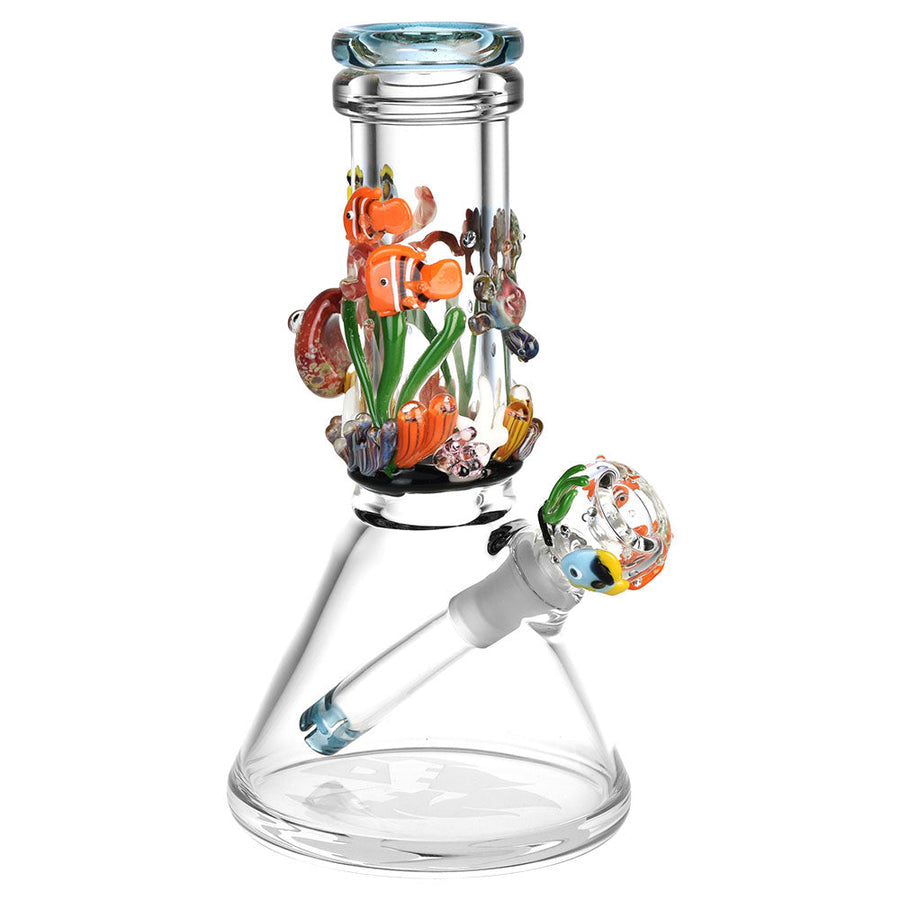 Empire Glassworks Baby Beaker Water Pipe - 8"/14mm F/Under the Sea - Headshop.com