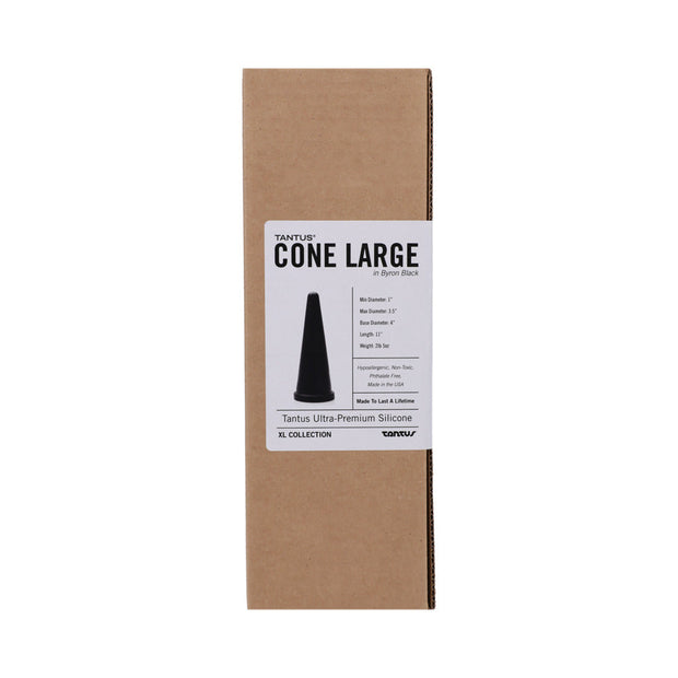 Tantus Cone Large Dildo Onyx - Headshop.com