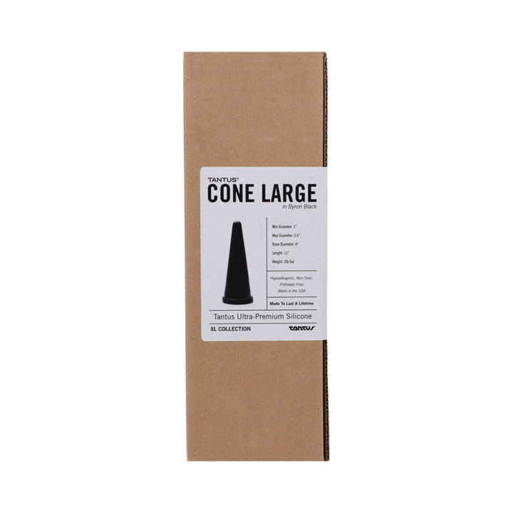 Tantus Cone Large Dildo Onyx - Headshop.com