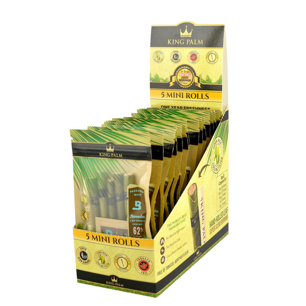 15PC DISP - King Palm Wrap Pouches - 5pk / Mini - Headshop.com