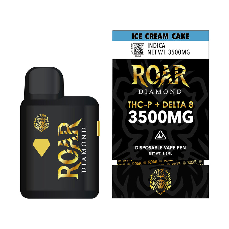 Roar Diamond THC-P + Delta 8 3500MG - Ice Cream Cake - Headshop.com