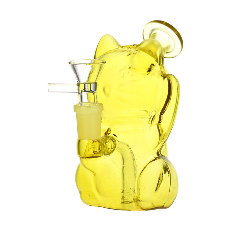 5PC SET - Purr Purr Pass Glass Water Pipe - 4.75" / 14mm F / Assorted Colors - Headshop.com