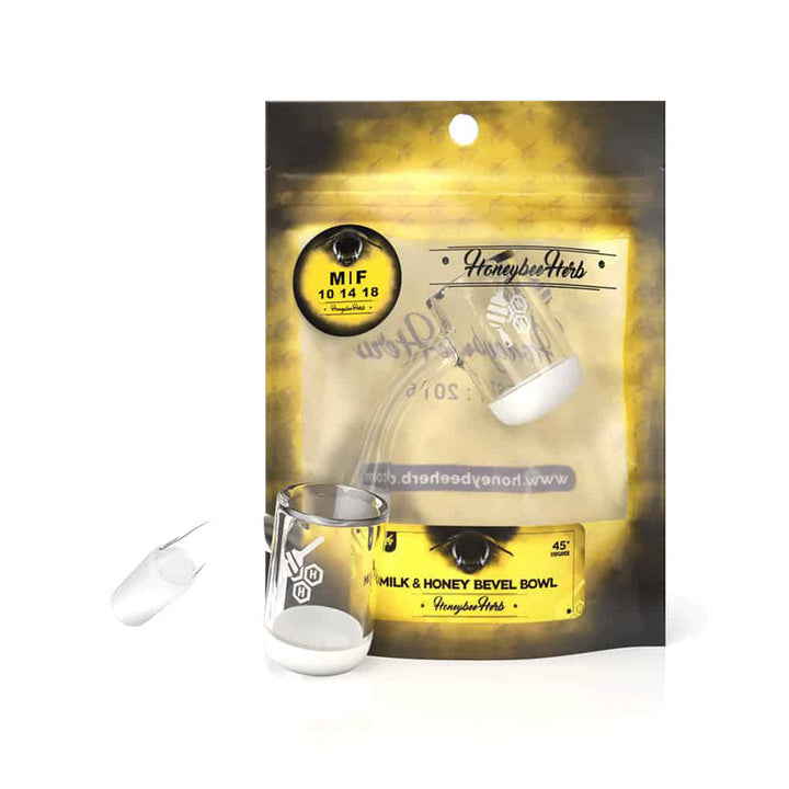 HONEY & MILK BEVEL BOWL QUARTZ BANGER - 45° DEGREE | YL - Headshop.com