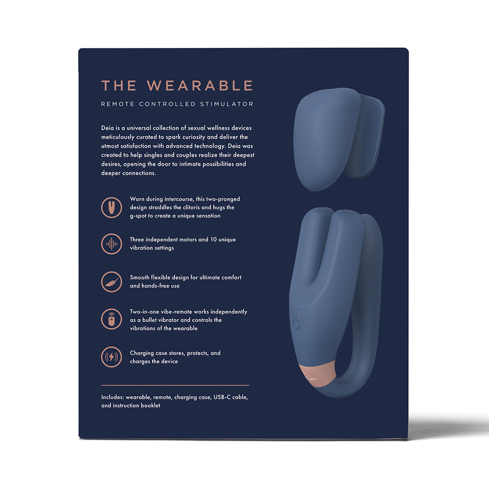 Deia The Wearable Remote-Controlled Stimulator Silicone Blue - Headshop.com