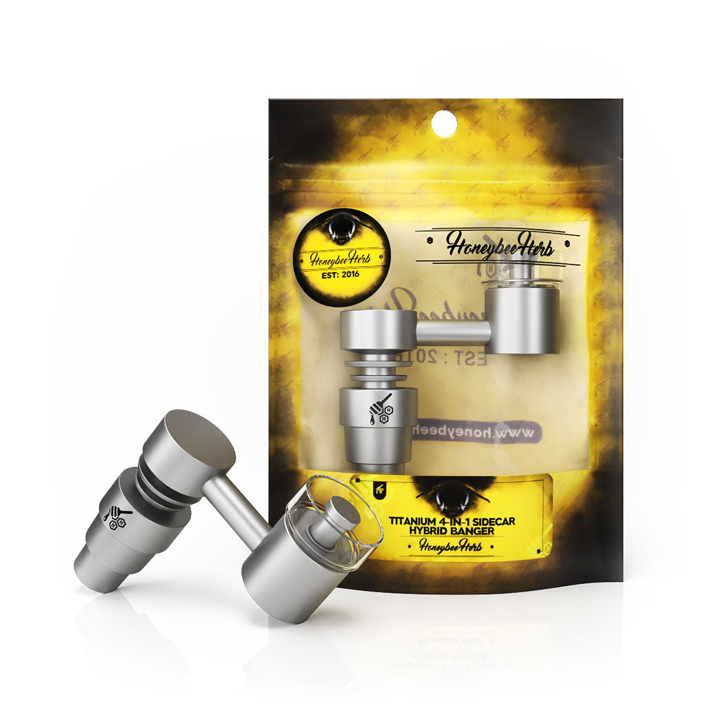 TITANIUM 4 IN 1 SIDECAR HYBRID BANGER DAB NAIL - Headshop.com