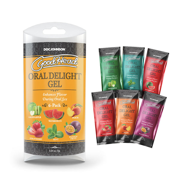 GoodHead Oral Delight Gel Multi-Flavor 6-Pack 0.24 oz. - Headshop.com