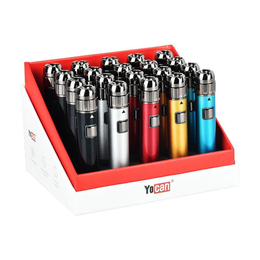 Yocan LUX 510 Battery | 400mAh | Assorted Colors | 20pc Display - Headshop.com