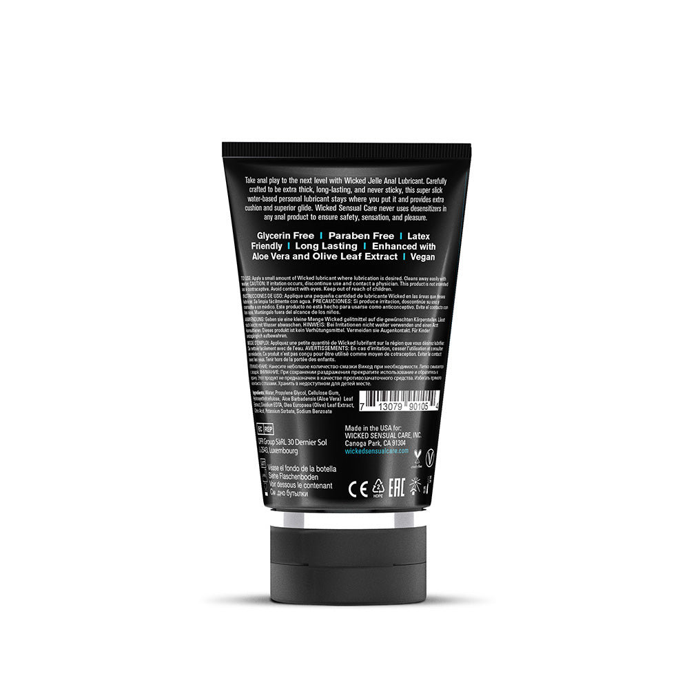 Wicked Jelle Water-Based Anal Lubricant 4 oz. - Headshop.com