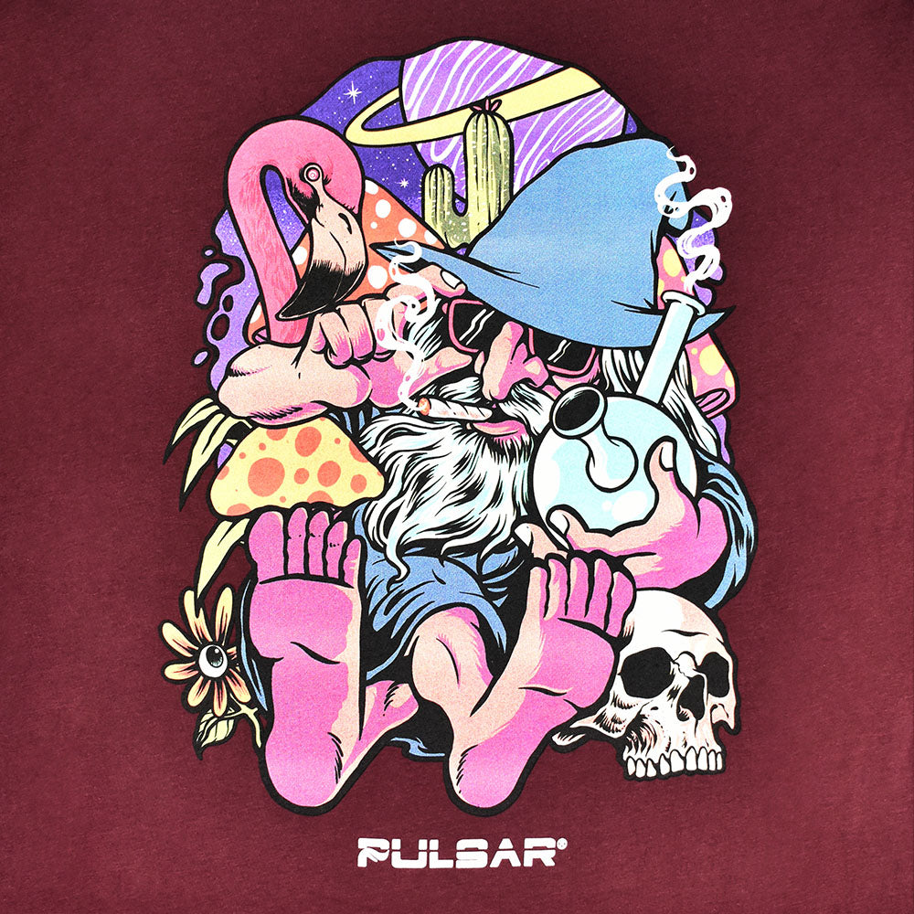 Pulsar Flamingo Wizard Long Sleeve Shirt - Wine - Headshop.com