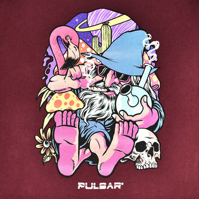 Pulsar Flamingo Wizard Long Sleeve Shirt - Wine - Headshop.com