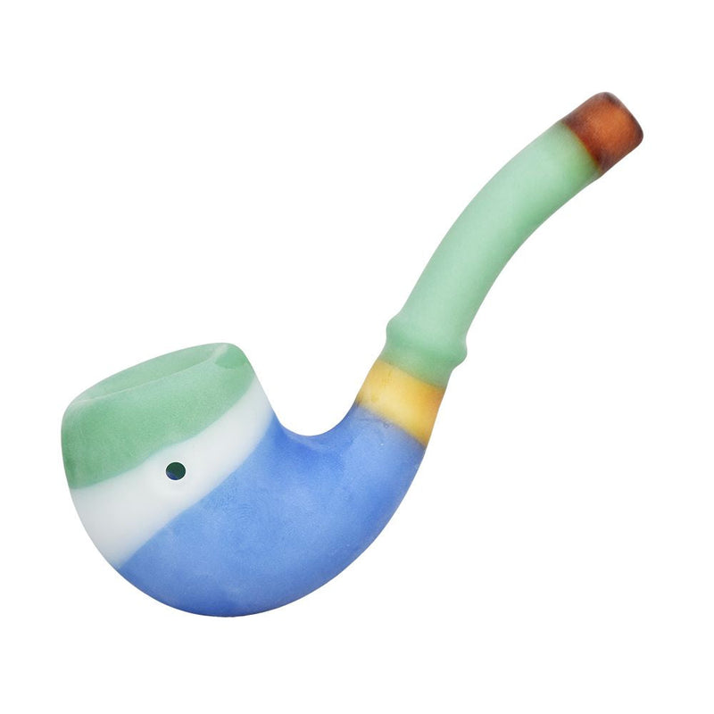 Playtime Sandblasted Sherlock Glass Pipe - 6" / Colors Vary