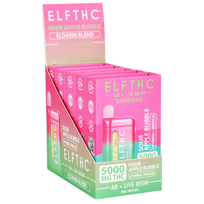 ELFTHC Eldarin Blend D8 + Live Resin Disposable | 5mL | 5pc Display - Headshop.com