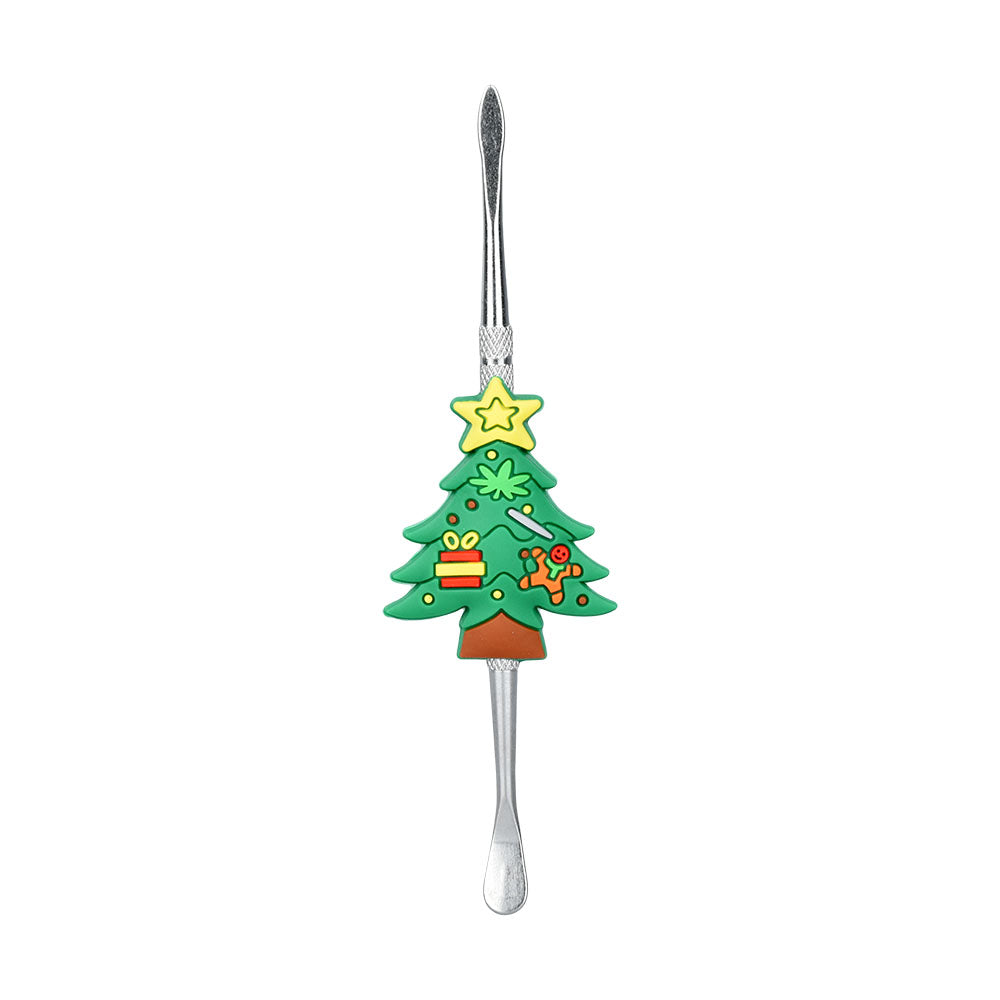 30PC TUB - Christmas Tree Stainless Steel Dab Tool - 4.75" - Headshop.com