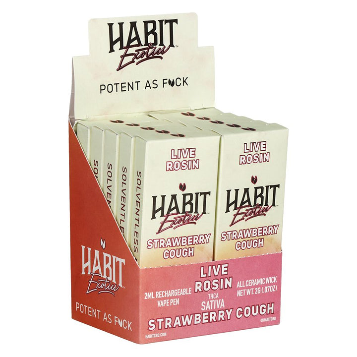 Habit Exotics THCA Live Rosin Disposable | 2g | 10ct Display