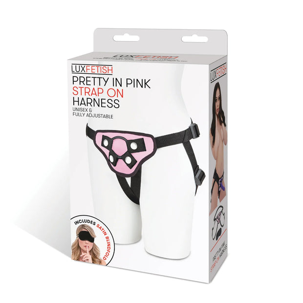 Lux Fetish Pretty in Pink Strap-On Harness - Headshop.com