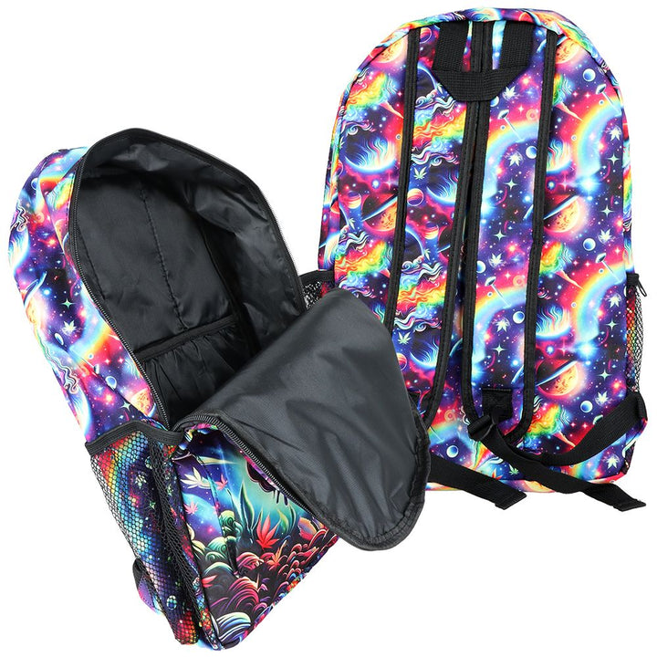 Colorful Designs Backpack & Zipper Pouch 3-Piece Set - 11"x17"