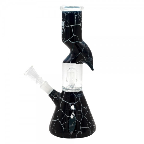 Thug Life | 10" Cracked Stone Glass Water Pipe - Headshop.com