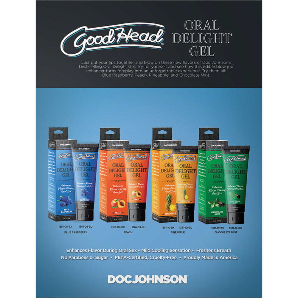 GoodHead Oral Delight Gel Chocolate Mint Bulk 4 oz. - Headshop.com