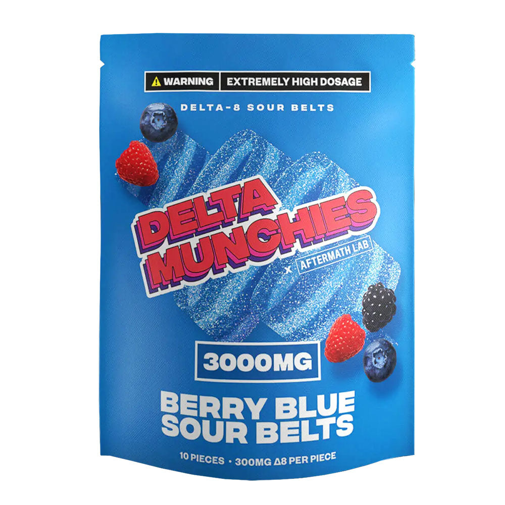 Delta Munchies D8 Sour Belts | 3000mg - Headshop.com