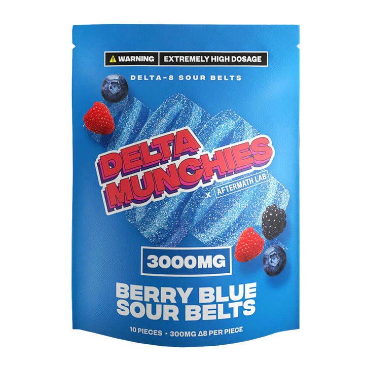 Delta Munchies D8 Sour Belts | 3000mg - Headshop.com