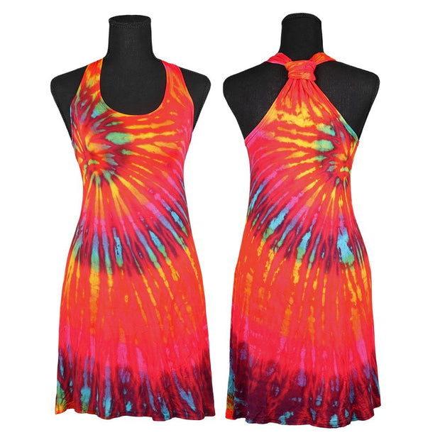 Tie Dye Tank Top Mini Dress - One Size / 25" - Headshop.com