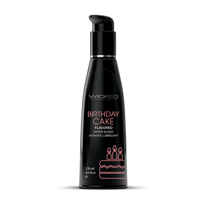 Wicked Aqua Birthday Cake Water-Based Lubricant 4 oz. - Headshop.com