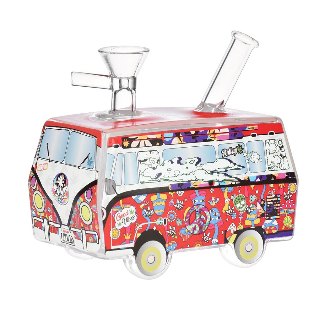 Dabtized Toon Van Retro Van Glass Water Pipe - 5" / 14mm F / Designs Vary - Headshop.com