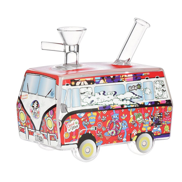 Dabtized Toon Van Retro Van Glass Water Pipe - 5" / 14mm F / Designs Vary - Headshop.com