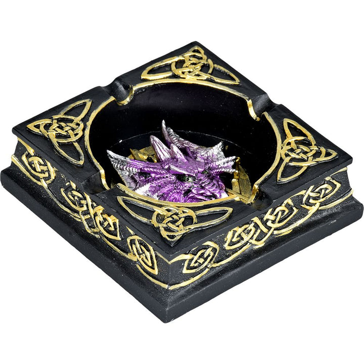 Celtic Dragon Polyresin Ashtray - 4.5" - Headshop.com