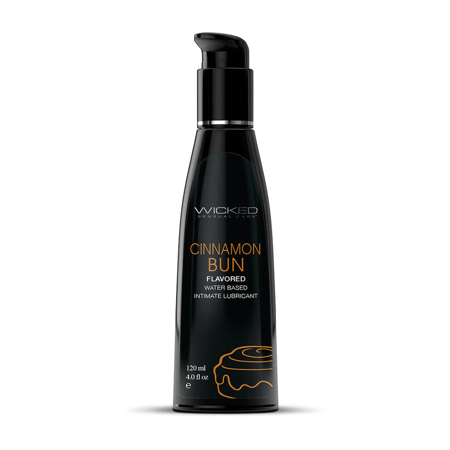 Wicked Aqua Cinnamon Bun Water-Based Lubricant 4 oz. - Headshop.com