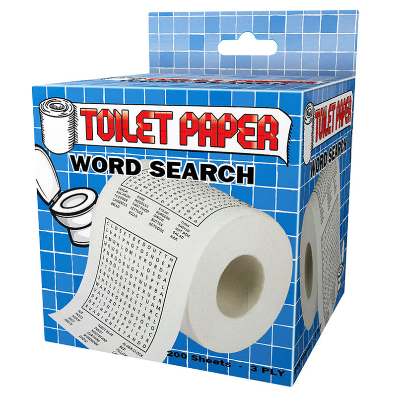 Novelty Toilet Paper - 200 Sheets / 3 Ply / Word Search - Headshop.com