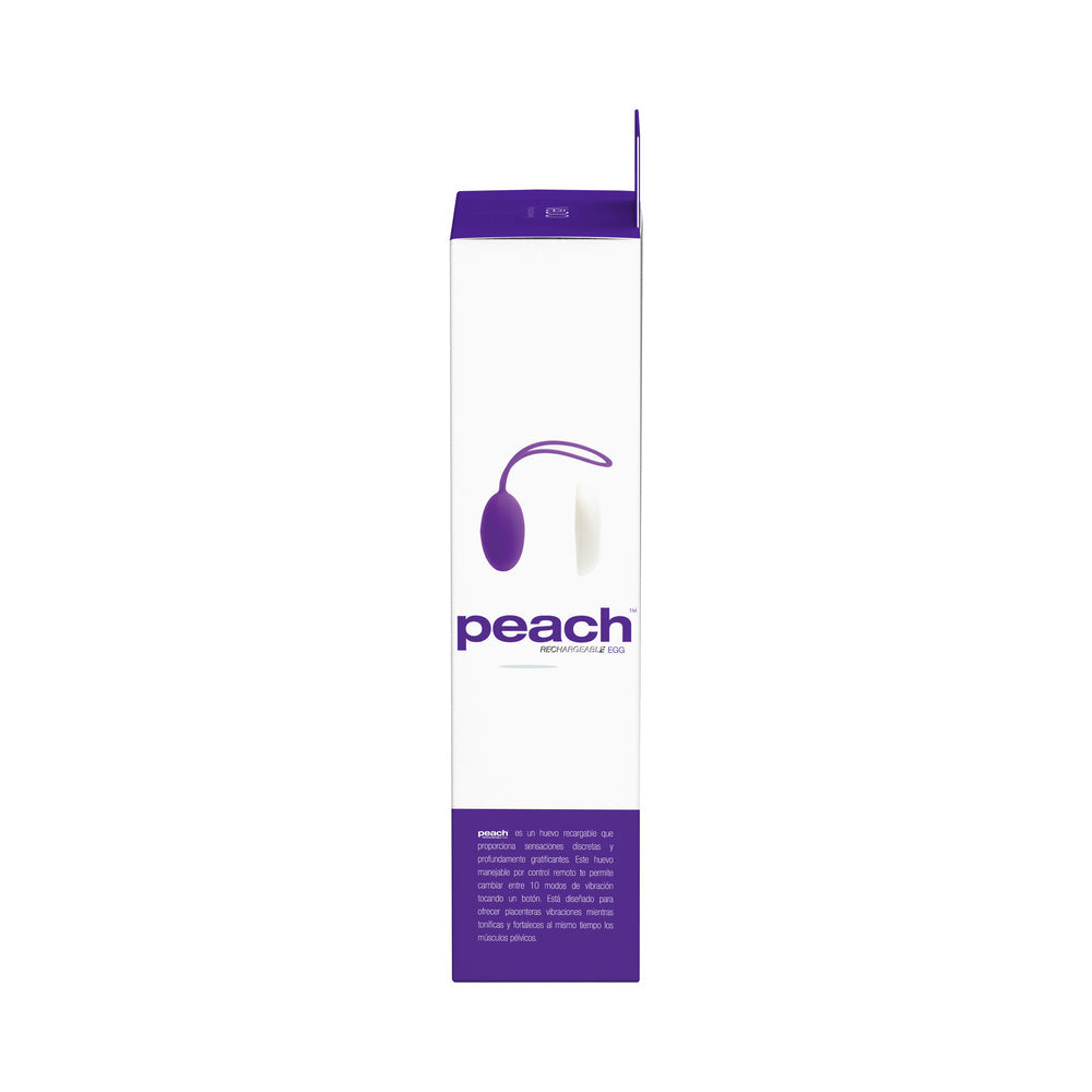 VeDO Peach Rechargeable Egg Vibe - Into You Indigo - Headshop.com