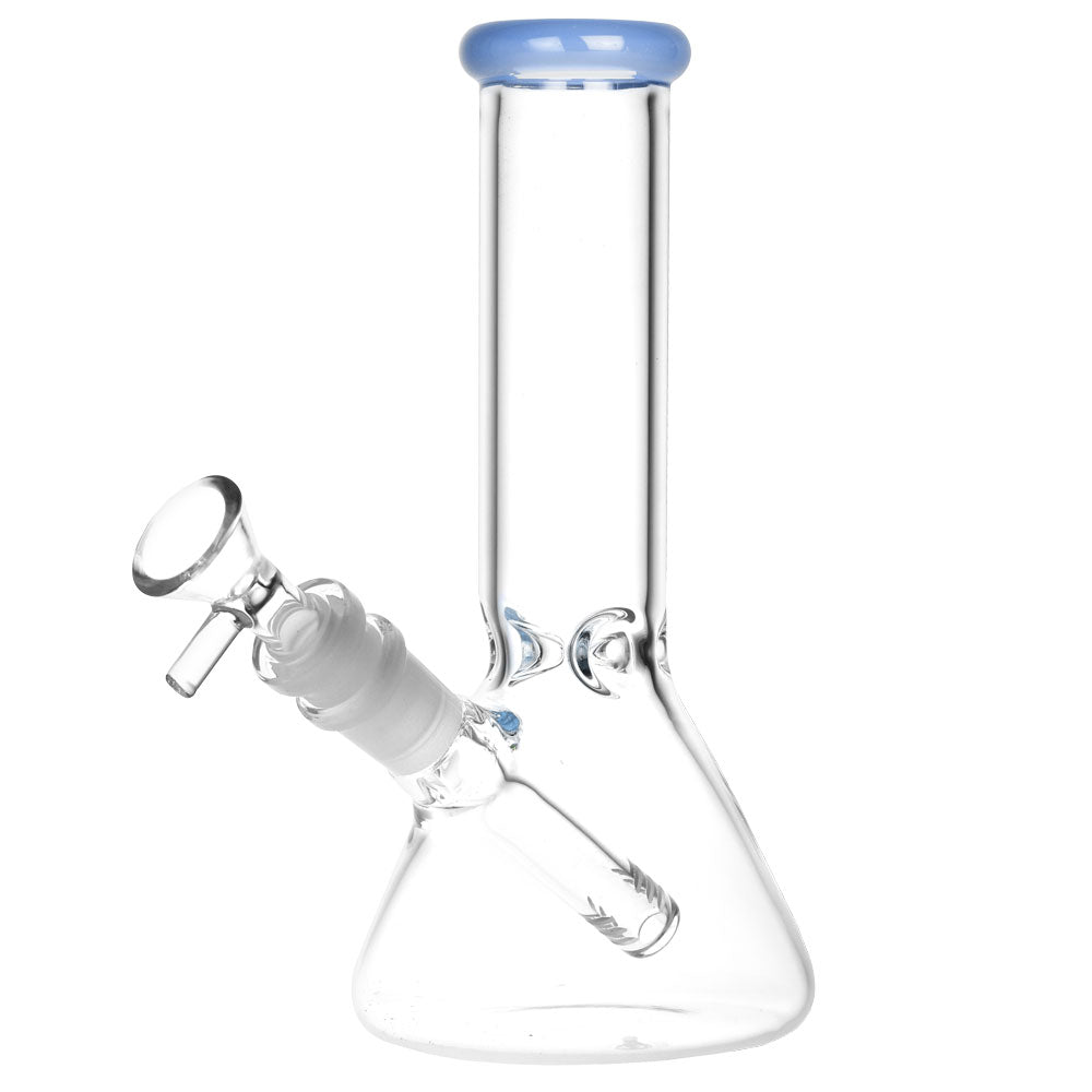 Classic Glass Beaker Water Pipe - 8" / 14mm F / Colors Vary - Headshop.com