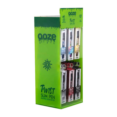 Ooze Slim Twist Battery w Charger- 4"/320mAh/Asst - 48PC DISP - Headshop.com