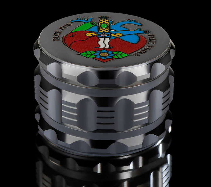 Bluebus GA 2.5 Inch Grinder Silver (Old School Edition) - Headshop.com