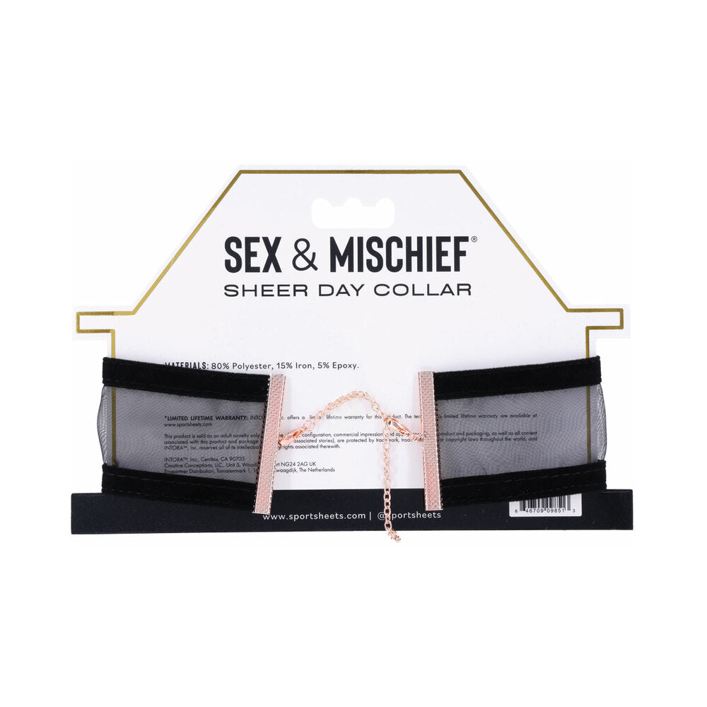 Sportsheets Sex & Mischief Sheer Day Collar - Headshop.com