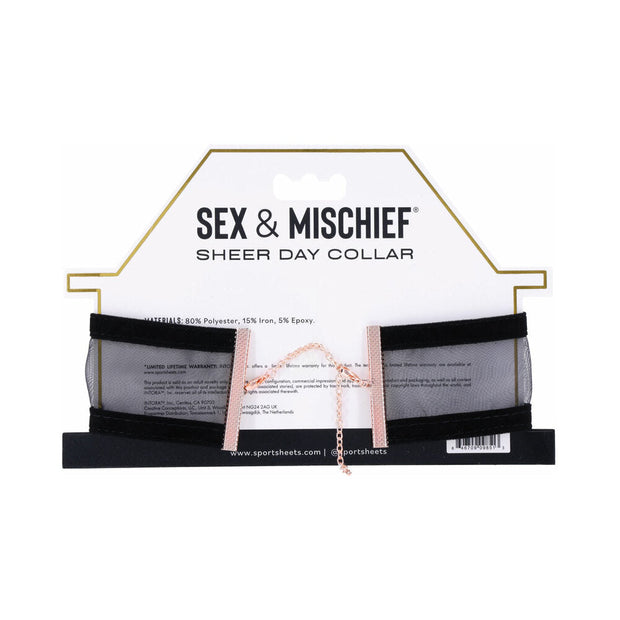 Sportsheets Sex & Mischief Sheer Day Collar - Headshop.com