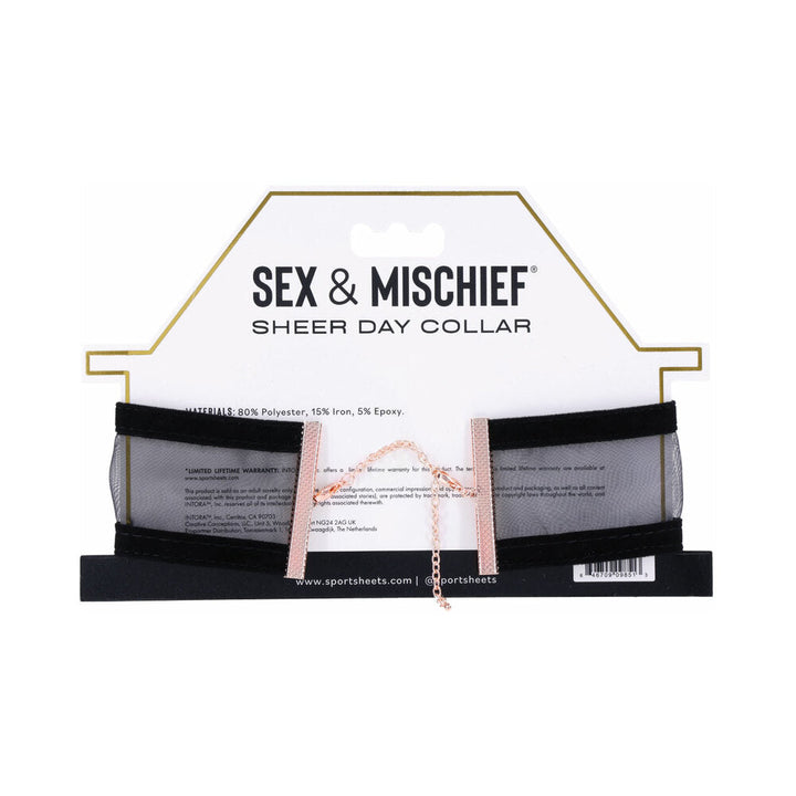 Sportsheets Sex & Mischief Sheer Day Collar - Headshop.com