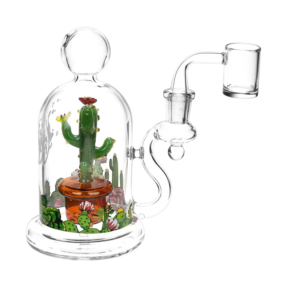 Pulsar Cactus Terrarium Glass Dab Rig - 6" / 14mm F - Headshop.com
