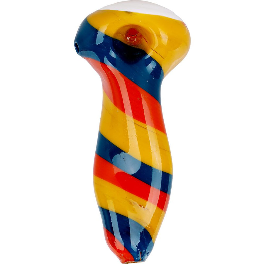 Dancing Queen Half-Twist Stem Glass Spoon Pipe - 4.5" - Headshop.com