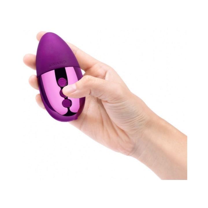 Le Wand Chrome Point Rechargeable Silicone Mini Vibrator Dark Cherry - Headshop.com
