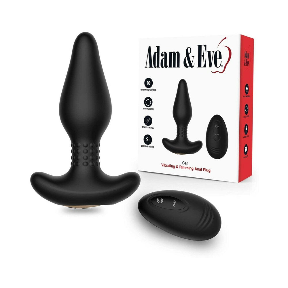 Adam & Eve Carl Vibrating & Rimming Plug - Headshop.com