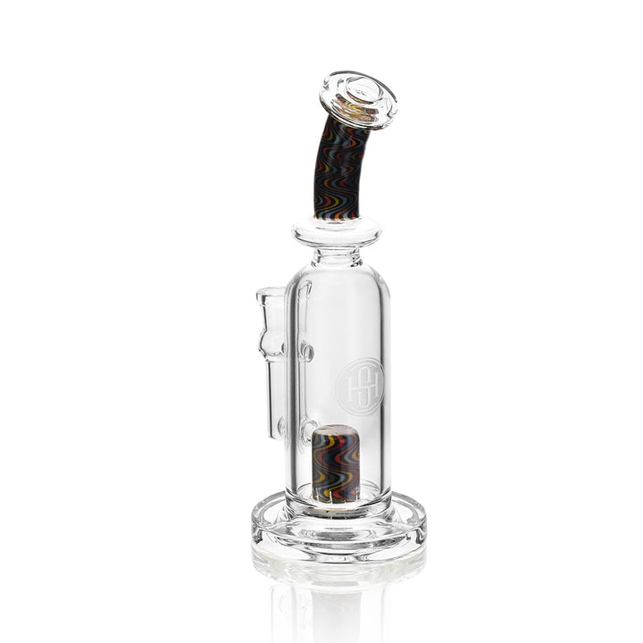 High Society | Centauri Premium Wig Wag Hybrid Pipe (Black Rainbow) - Headshop.com