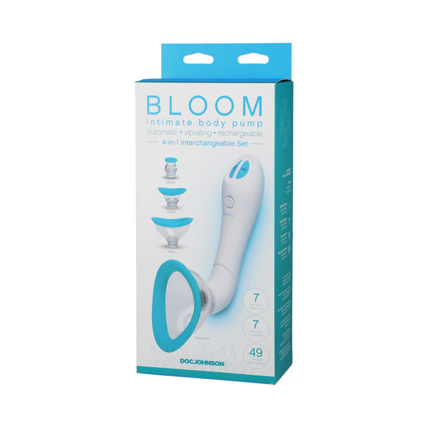 Bloom - Intimate Body Pump - Automatic - Vibrating - Rechargeable Blue/White - Headshop.com