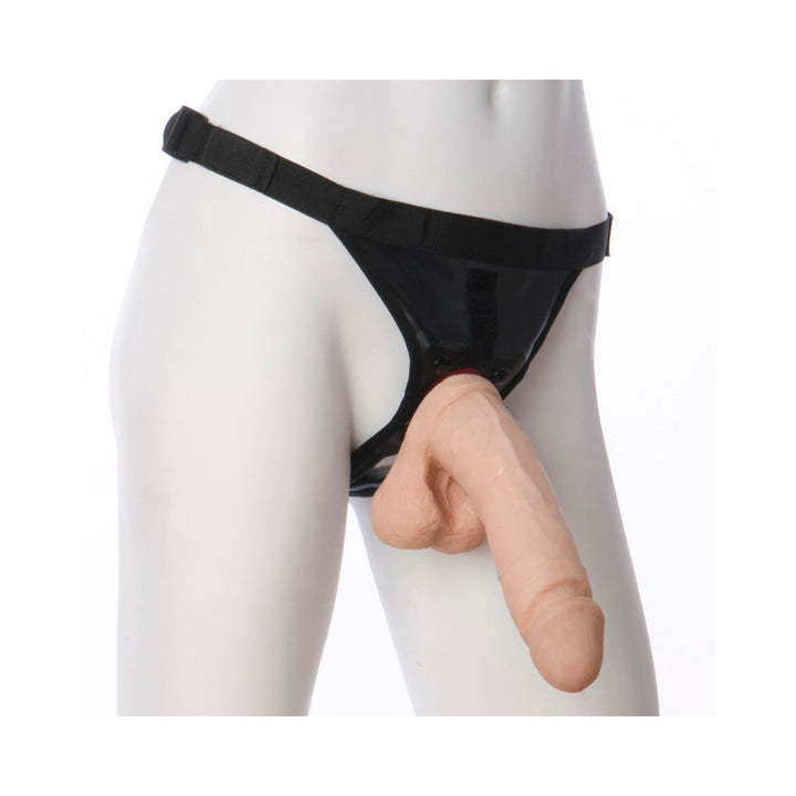 Vac-U-Lock - 8-Inch ULTRASKYN Cock - With Ultra Harness White - Headshop.com