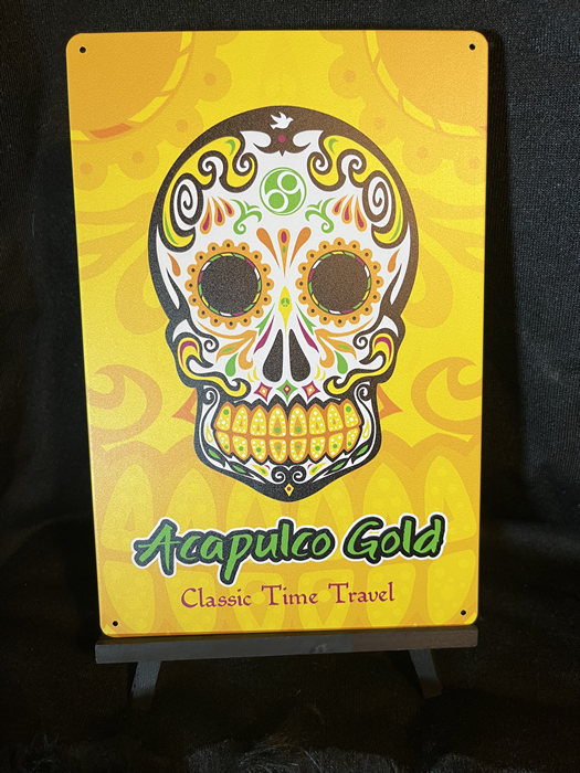 Acapulco Gold 20 cm x 30 cm Aluminum Sign - Headshop.com