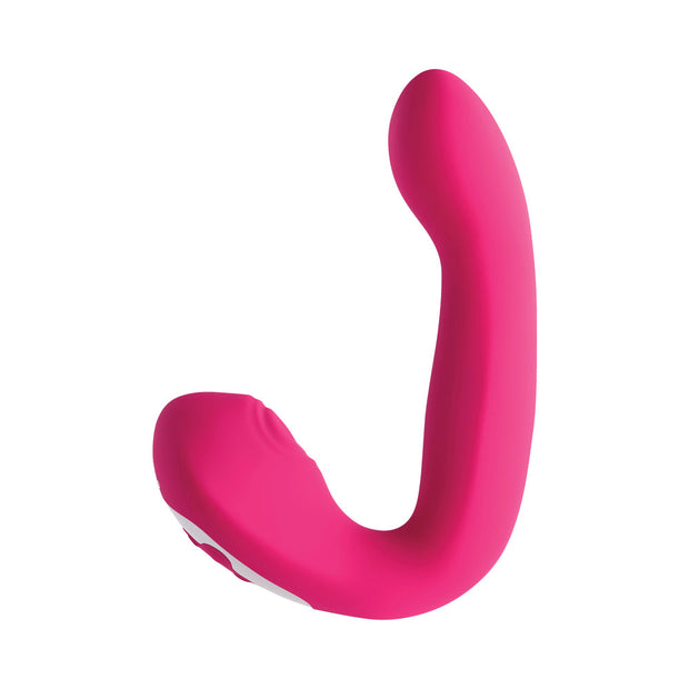 Evolved Buck Wild Rechargeable Silicone Dual Stimulator Pink - Headshop.com