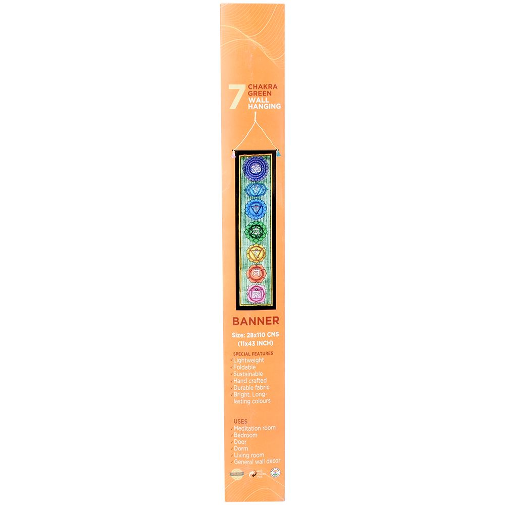 Threadheads Chakra Prayer Wall Hanging - 43" x 11" - Headshop.com