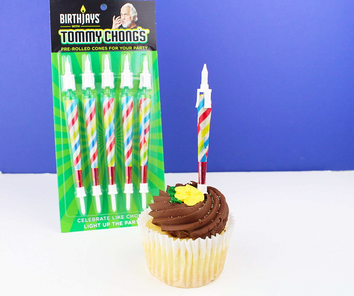 Tommy Chong's BirthJays 5-Pack of Joint Birthday Candles - Headshop.com